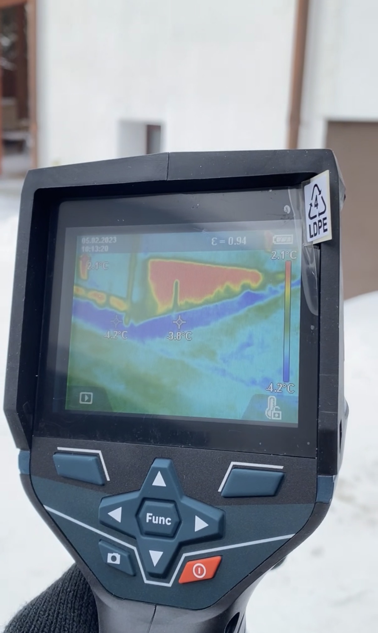 Badanie termowizyjne budynku w Żukowie